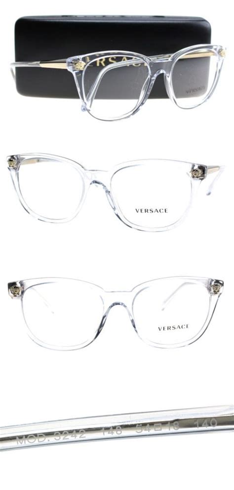 versace brille original erkennen|clear Versace glasses on face.